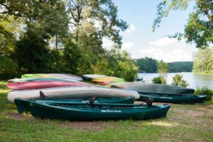 Canoes and Kayaks at Pope's Ferry